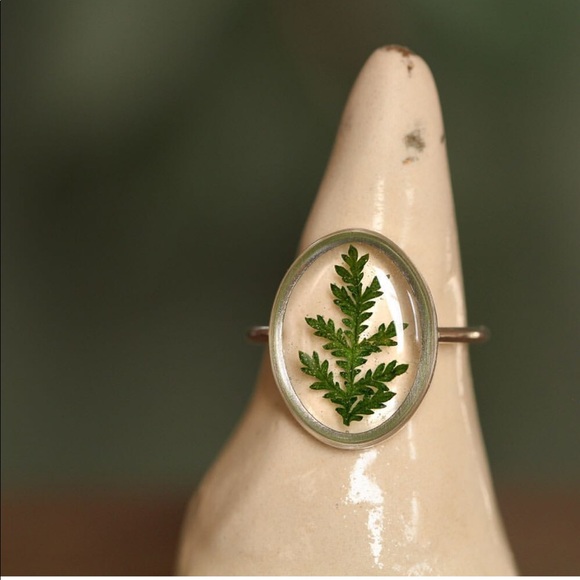 Hello Halsted Handcrafted Fern Ring - Picture 2 of 4